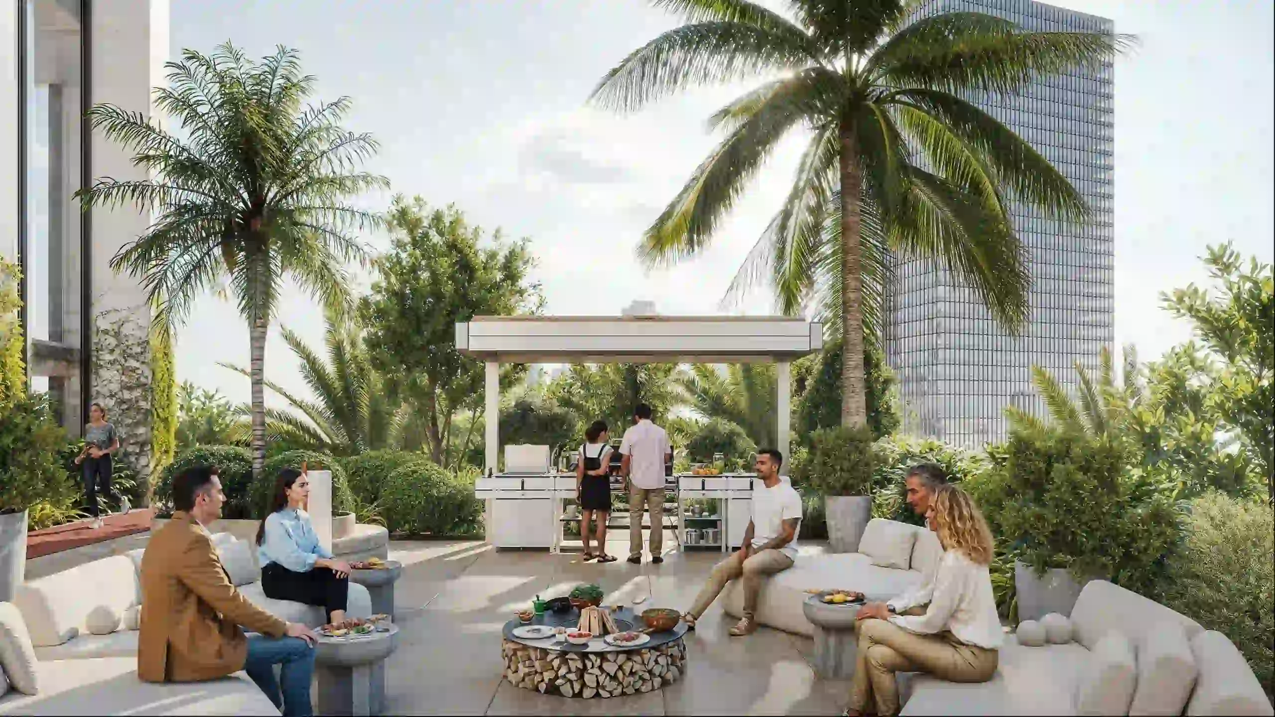 تصویری از مرتفع ترین رستوران جهان در پروژه تایگر اسکای از شرکت سازنده تایگر در منطقه بیزنس بی