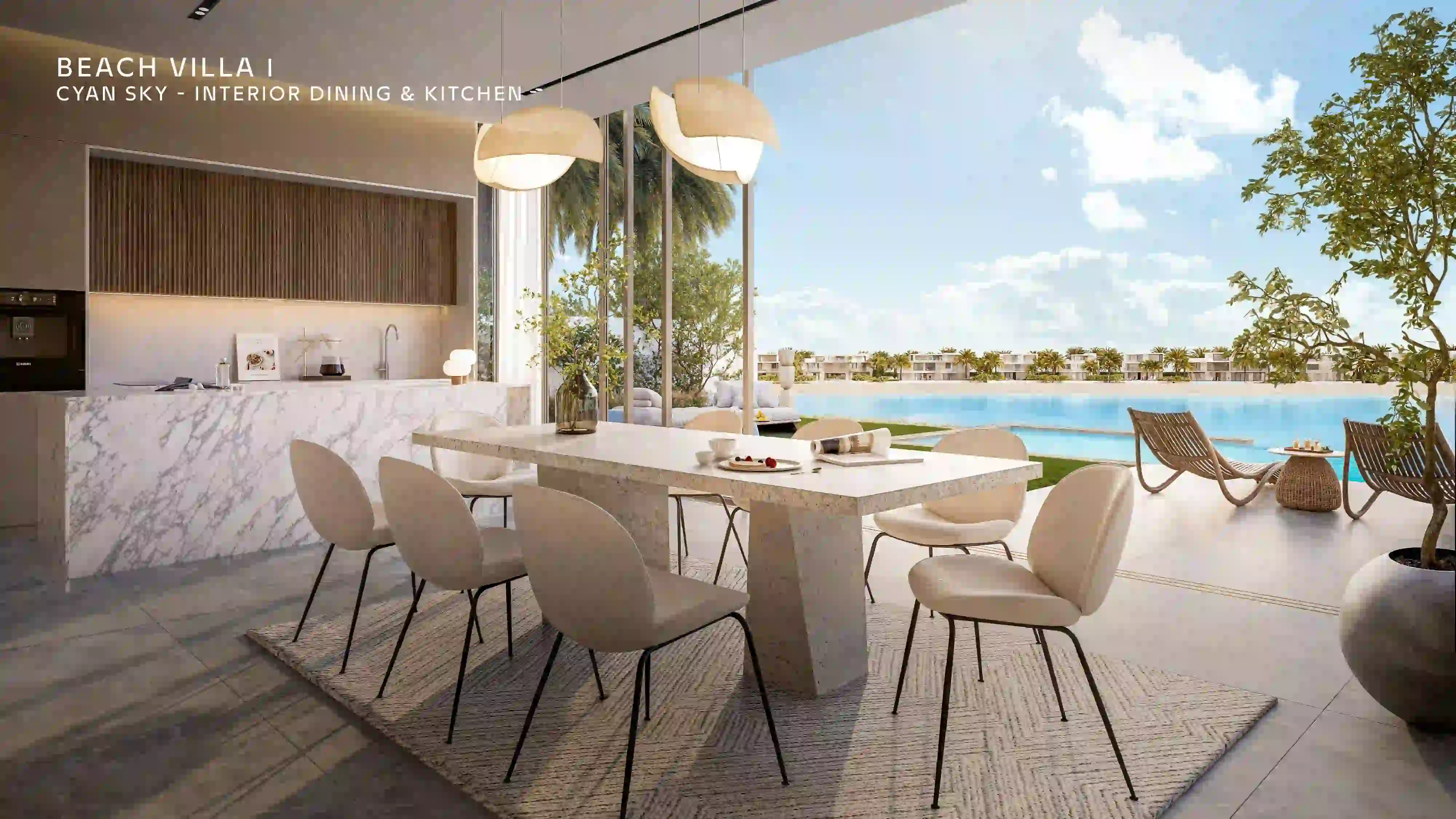 تصویری از طراحی داخلی ویلایی های پروژه پالم جبل علی از نخیل