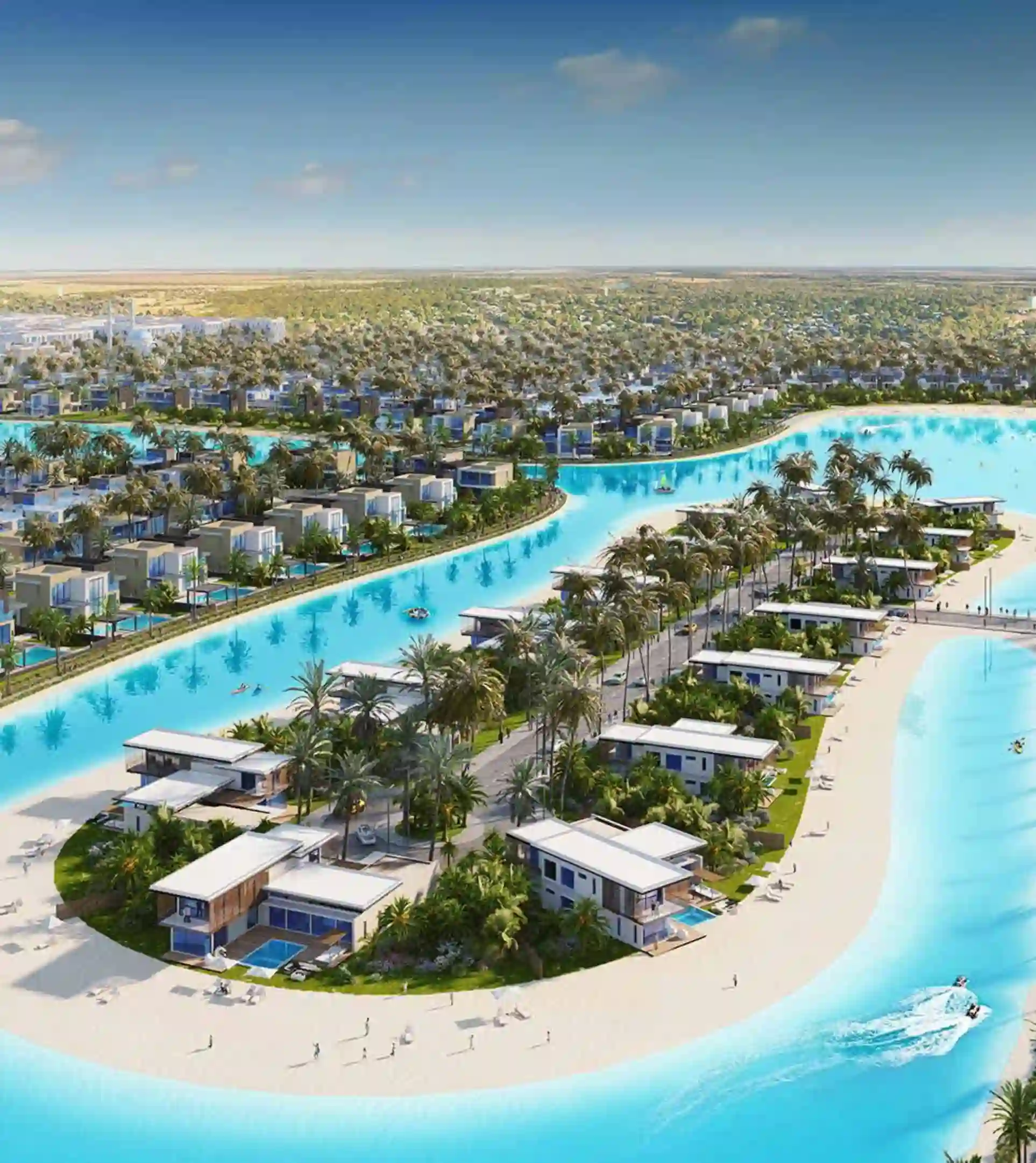 دریاچه مصنوعی با قابلیت شنا و کایاک سواری در عربین هیلز استیت